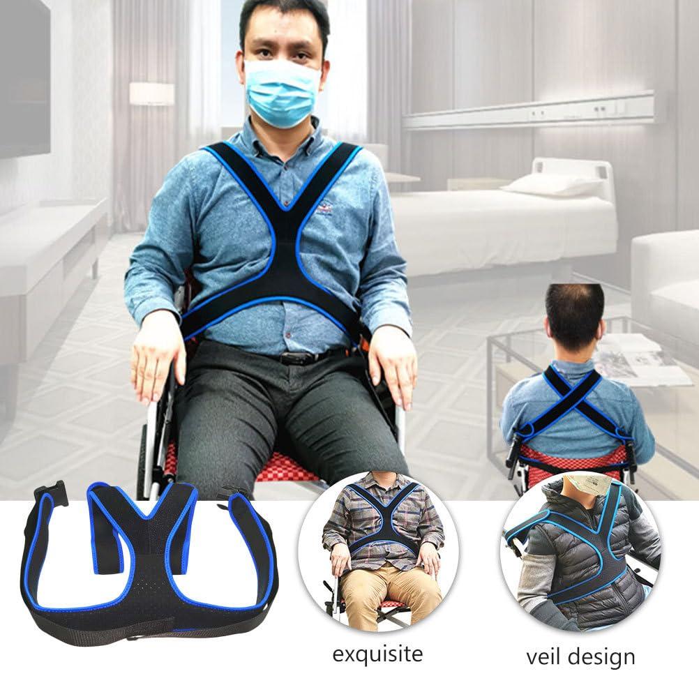 Healifty Healifty Seat Adjustable Breathable Chest Cross Positioning Anti-Slip Restraint Systems for Patients Elderly Cares