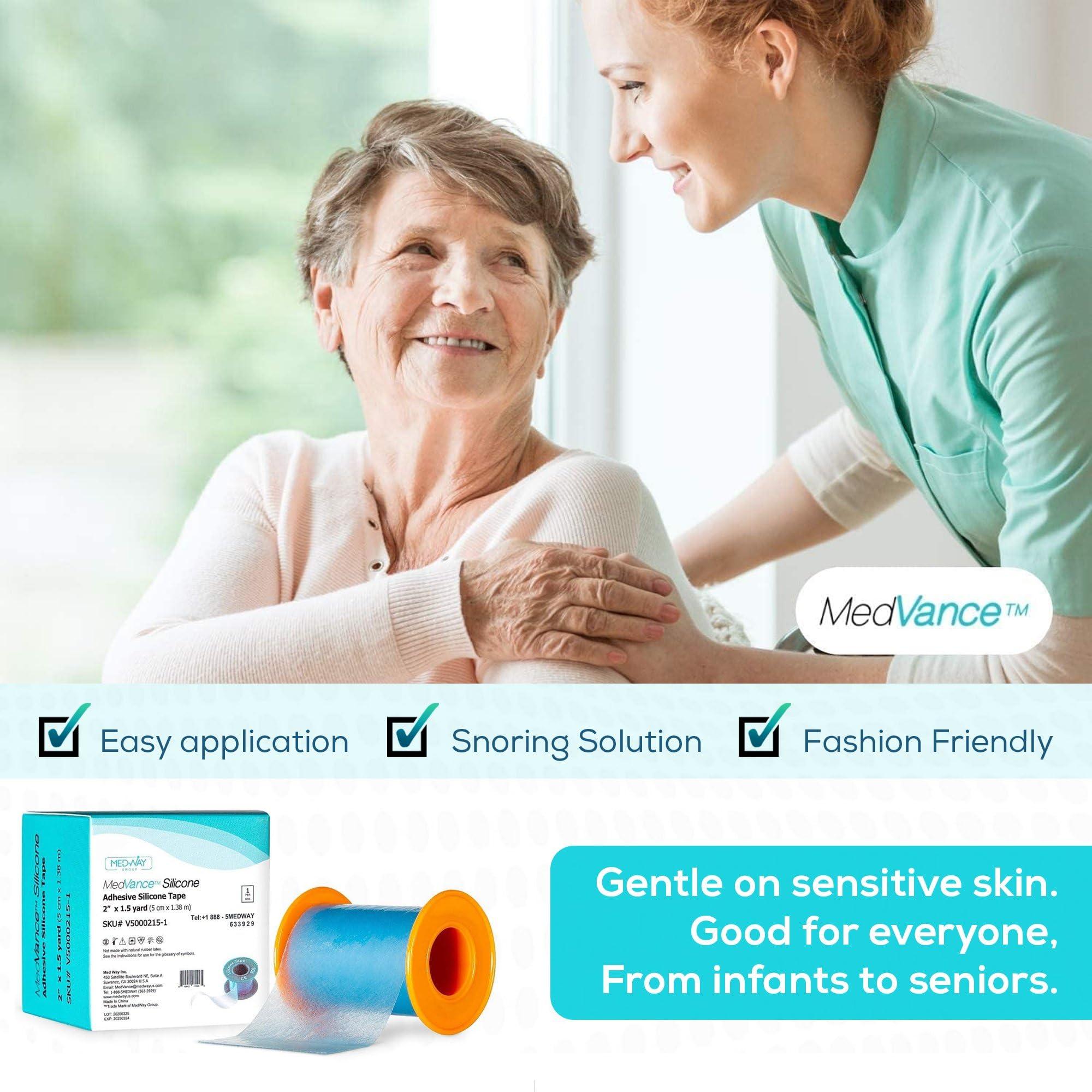 MedVance MedVance Silicone Tape 2\" Wide Soft with Perforation and Cuttable (3 Pack, 5 Yards)