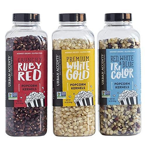 Urban Accents Urban Accents BLOCKBUSTER, Movie Night Popcorn Kernels Gift and Popcorn Seasoning Variety Pack (Set of 9)-3 Kernels and 6 Popcorn Seasonings