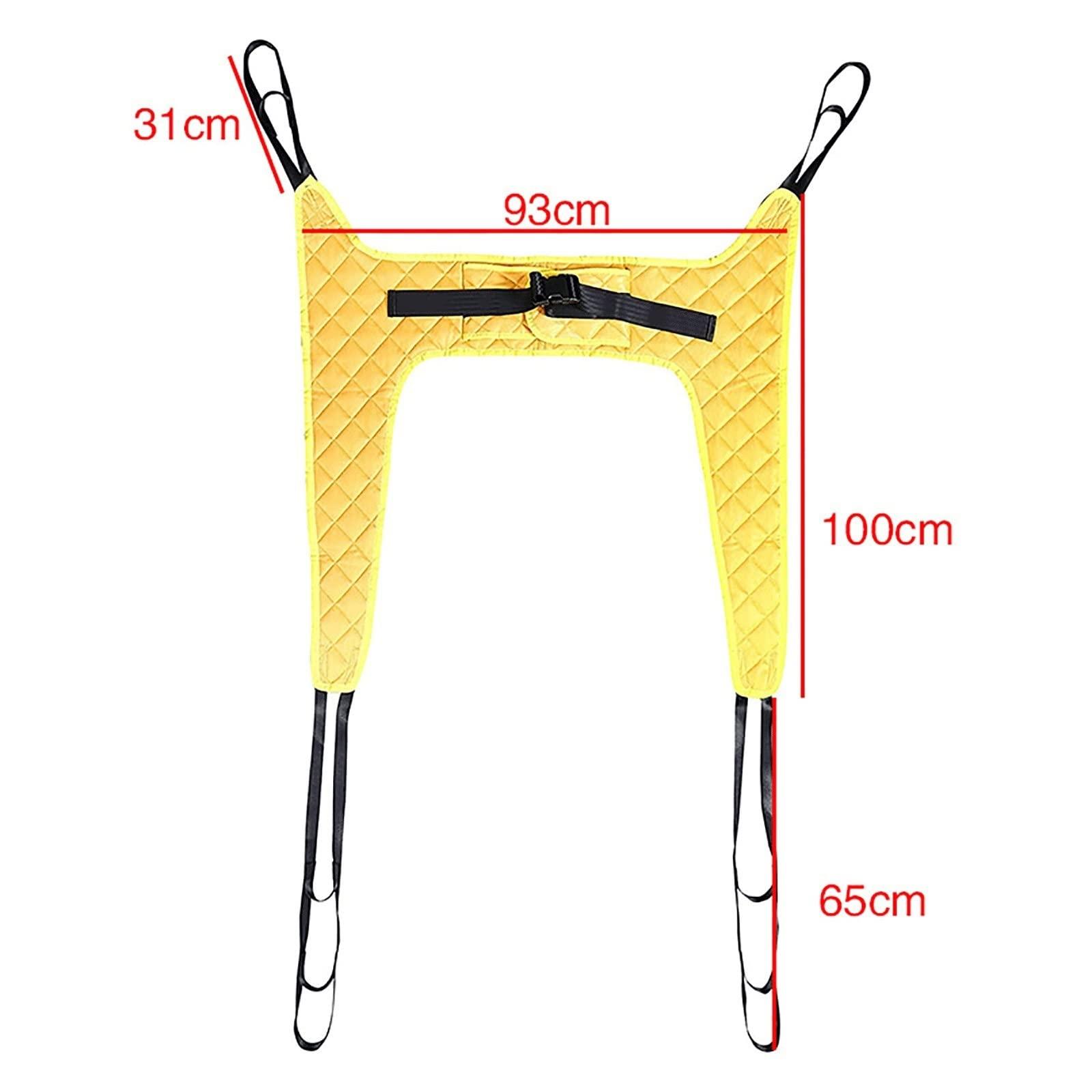MOFOCO MOFOCO Toileting Sling Patient Lifter, Medical Lift Equipment Commode Sling Divided Leg Sling Medical Transfer Belt with Four Point Support Full Body Sling