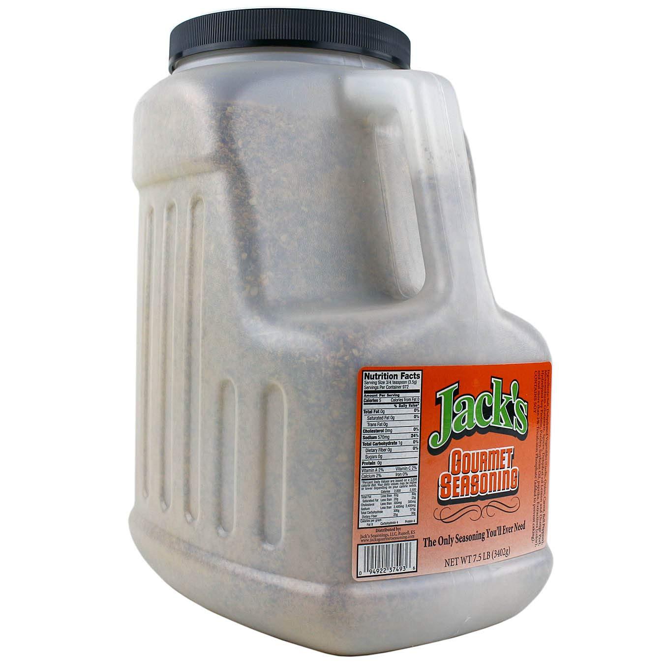 Jack\'s Gourmet Seasoning Jack\'s Seasoning 7.5lb Gourmet Special Blend Spices BBQ Rub Large Container
