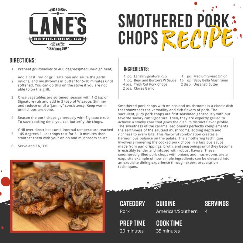 Lane's Lane\'s Signature BBQ Seasoning Rub, All-Natural BBQ Seasonings and Rubs, Perfect for Beef, Meat, Chicken & Pork Rub Seasoning, Made in USA, 12.2 Oz