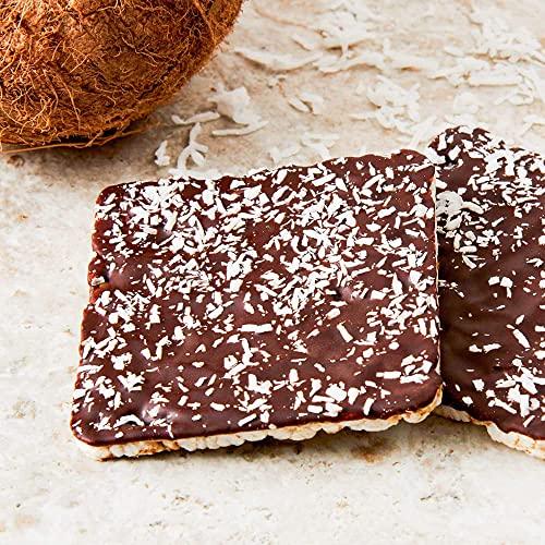 Lundberg Lundberg, Organic Thin Stackers, 3.4 oz (GlutenFree, Whole Grain, Kosher Dairy, USDA Organic, NonGMO Project Verified, Fair Trade Certified Ingredients), Dark Chocolate Coconut Sprinkle, 6 Count