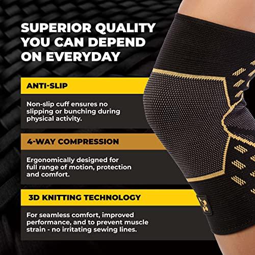 CopperJoint CopperJoint Knee Compression Sleeve PRO for Men & Women - Knee Brace For weightlifting, Sports Injury & Knee Support - Helps Blood Flow, Pain Relief & Management - Copper Infused Nylon (Small)