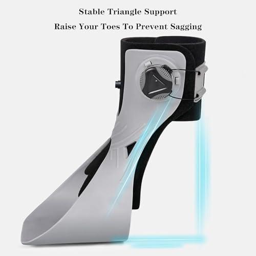 KarFri KarFri Ankle Foot Orthosis Support For Fracture Fixed Foot Drop Orthosis AFO Brace Foot Varus Correction Support Stroke Hemiplegia Rehabilitation Equipment (Color : Right Foot, Size : Medium)