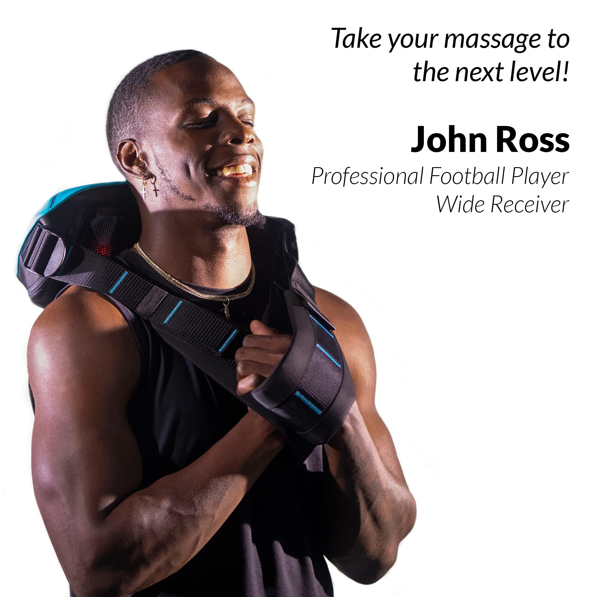 truMedic truMedic Shiatsu Neck, Back and Shoulder Massager with Heat, Deep Kneading 3D Massage for Muscle Pain Relief, MagicHands in Blue