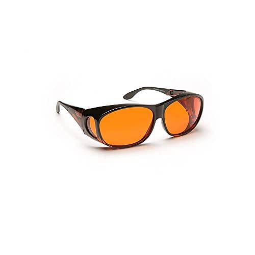 Eschenbach Optik Eschenbach Optik Solar Shield Sunglasses - Polycarbonate Sunglasses for Men and Women Orange Filtered UV Protection Sunglasses (Small)