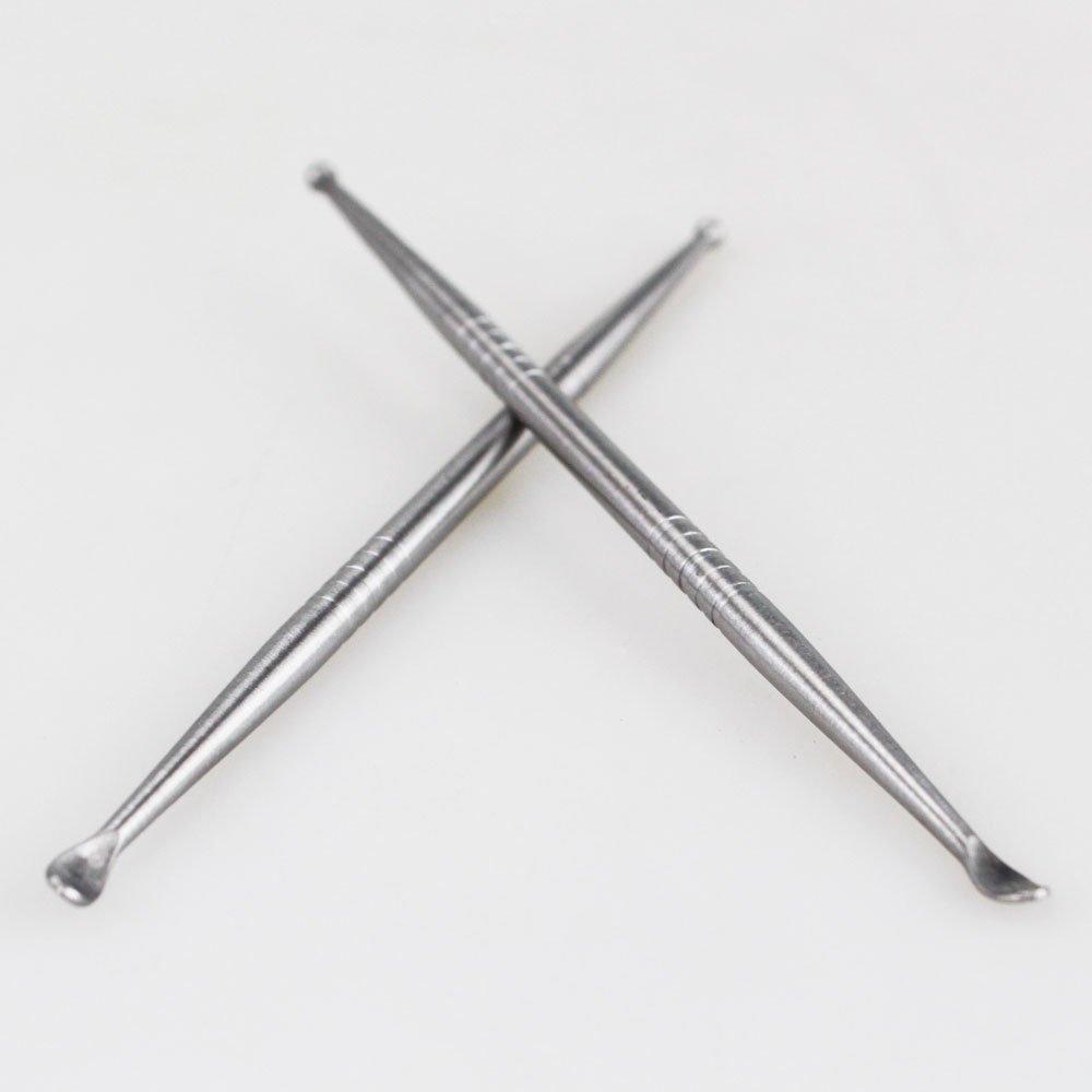 airgoesin Airgoesin 2pcs Tonsil Stone Removal Pick Tonsillolith Premium Tool Stainless Steel Oral Cleaner with 10 Soft Silicone Caps
