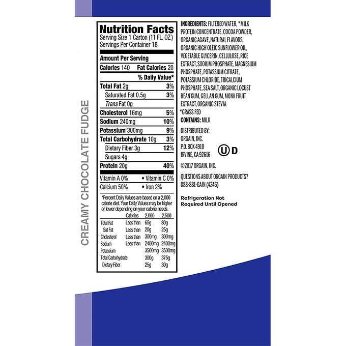 Orgain Orgain Clean Protein Shake Chocolate, 198 Fl. Oz.