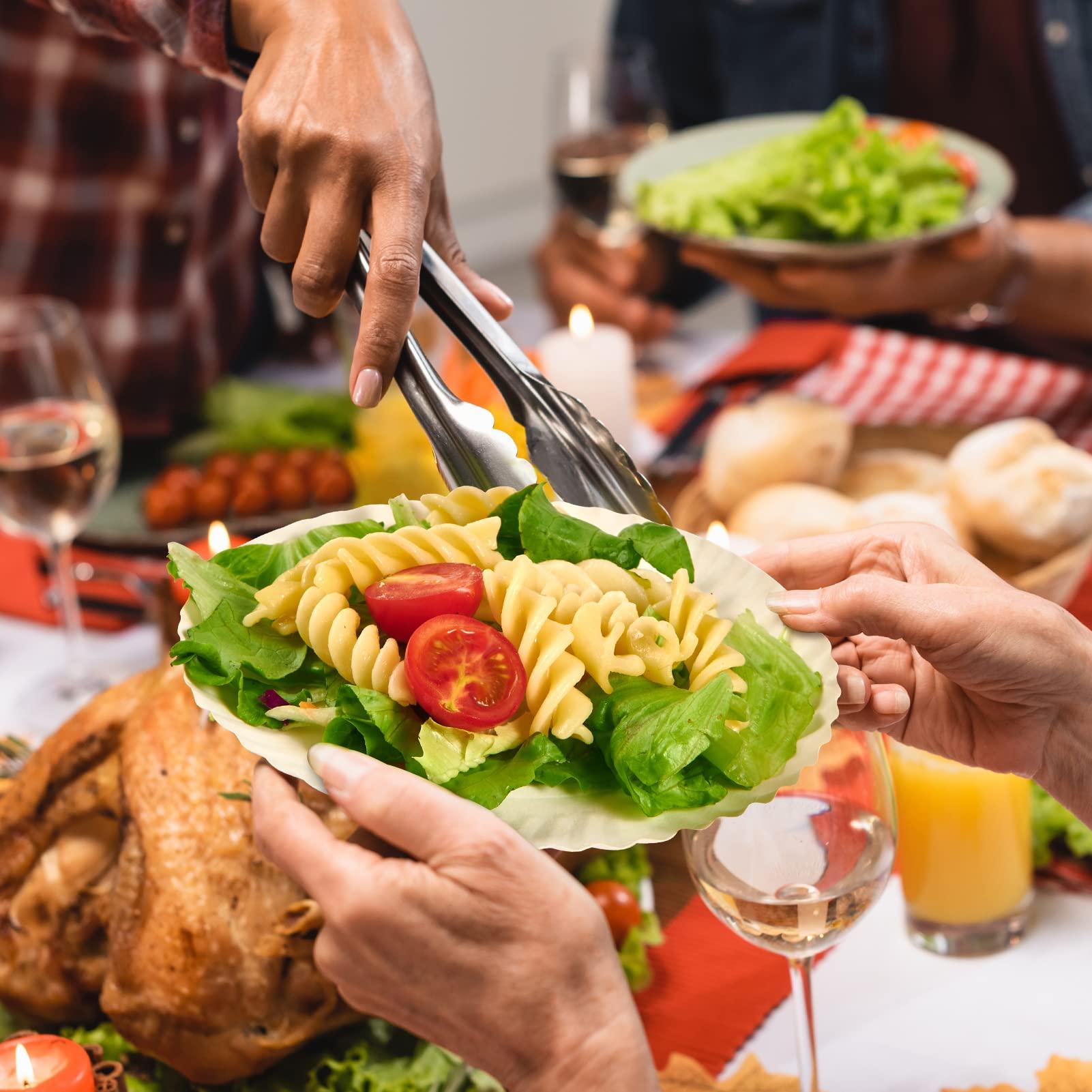 JOLLY PARTY JOLLY PARTY 6 Inch White Paper Plates Uncoated, Everyday Disposable Paper Plates, Light Weight Small Dessert Plates, Round 6\" Paper Plate Bulk, 800 Count