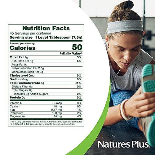 Nature's Plus NaturesPlus Lecithin Granules - 95% Soy Phosphatides, 12 oz - Lecithin Powder Supplement, Pleasant-Tasting, Oil-Free - Vegetarian, Gluten-Free - 45 Servings