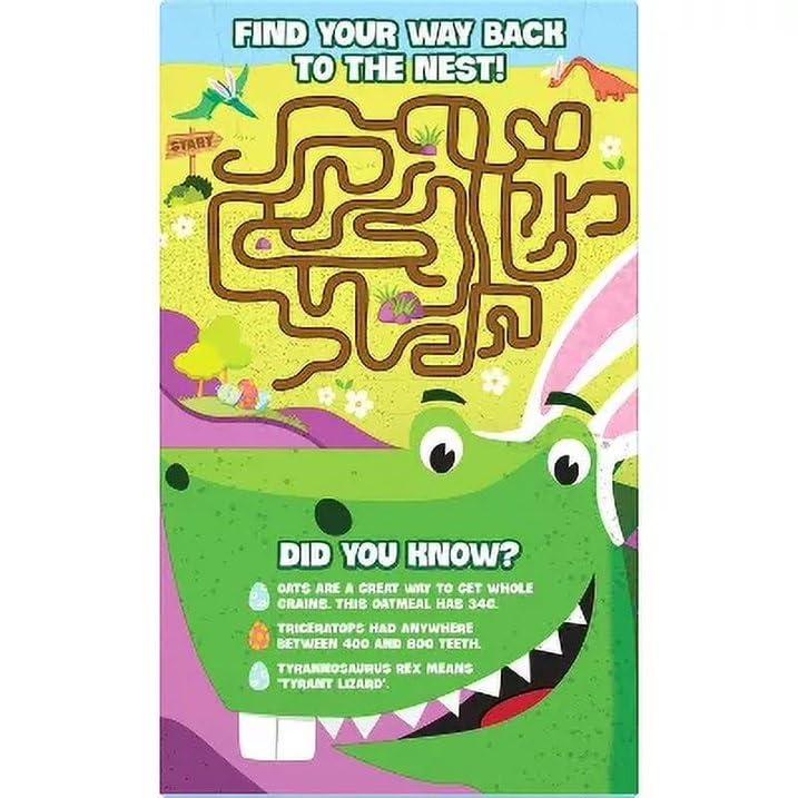 Quaker Quaker Dinosaur Eggs! Brown Sugar Instant Oatmeal, 8 Servings, 14.1 oz Box (2.