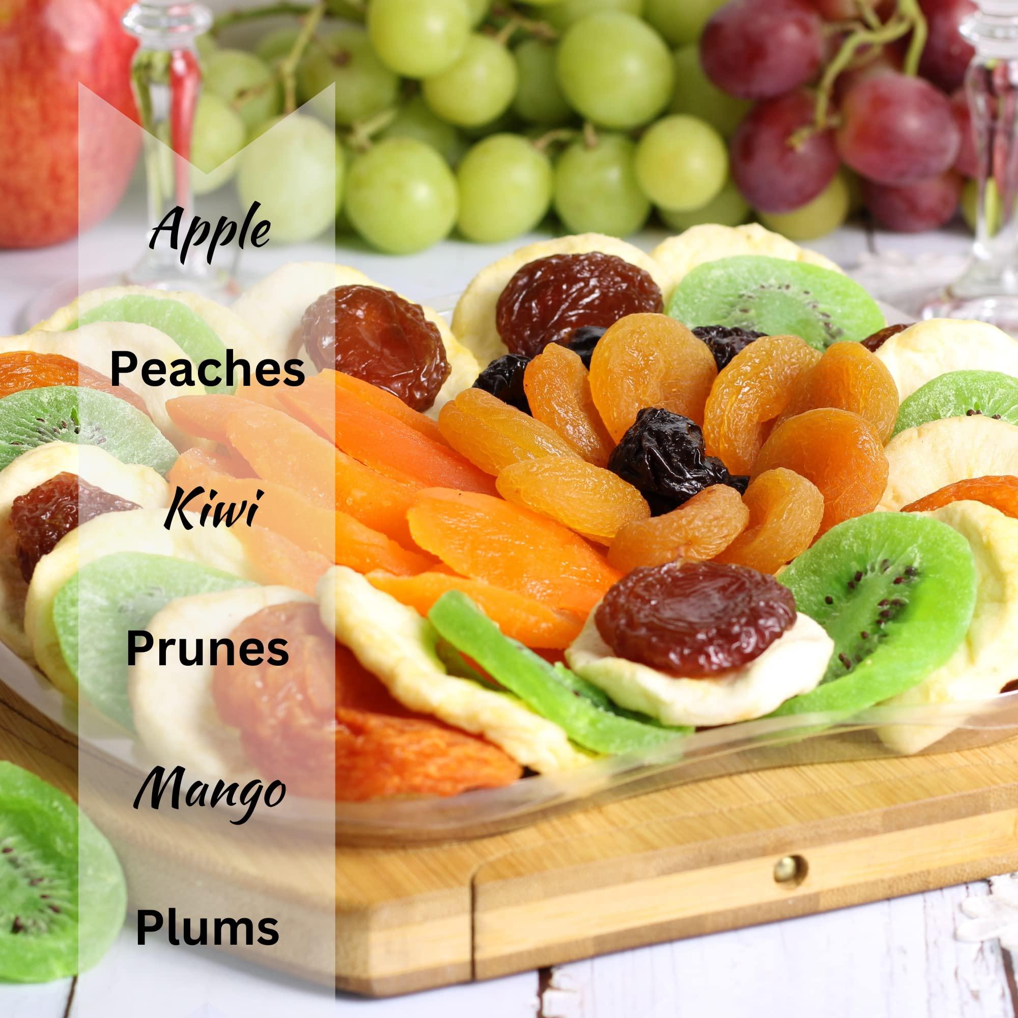 It\'s Delish Valentines Gift Basket Dried Fruit by It\'s Delish 3 in 1 Wooden Apple Basket - Healthy Gourmet Snack Box - Variety Snacks - Holiday Food Gifts for Mom, Dad, Women Men Families Birthday Sympathy Corporate