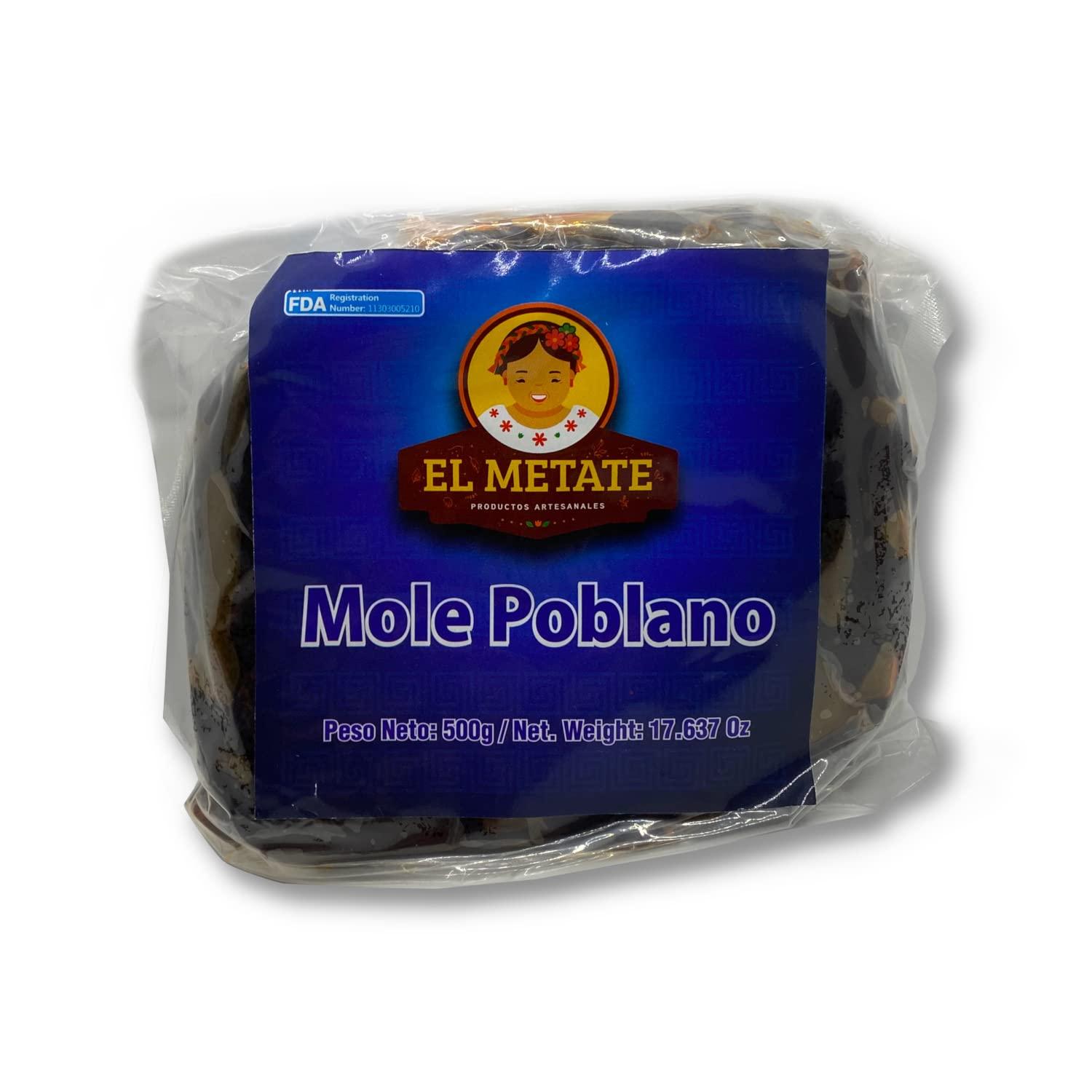 El Metate El Metate - Mole Poblano - Authentic Mole Paste from Puebla - 17.63 Oz (500g)(1.1lb)