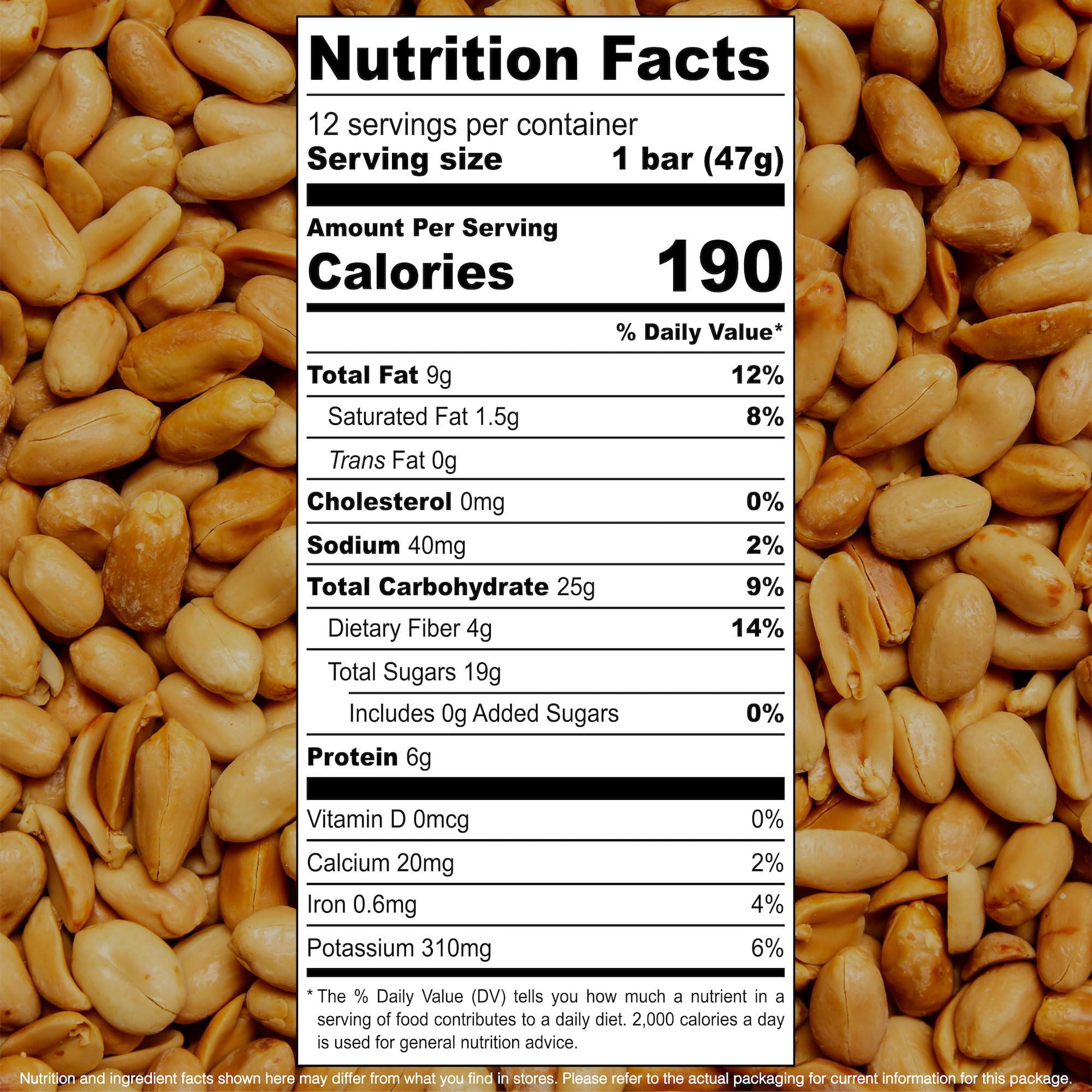 jonesbar JONESBAR (Peanut Butter, 12 Count (Pack of 1)), USDA Organic Fruit & Nut Bar, Non-GMO, Kosher, Vegan, Gluten Free, Simple Snack Bar