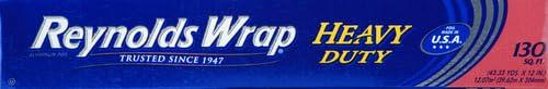 Reynolds Reynolds Wrap Heavy Duty Aluminum Foil, 130 Square Feet (Pack of 2)