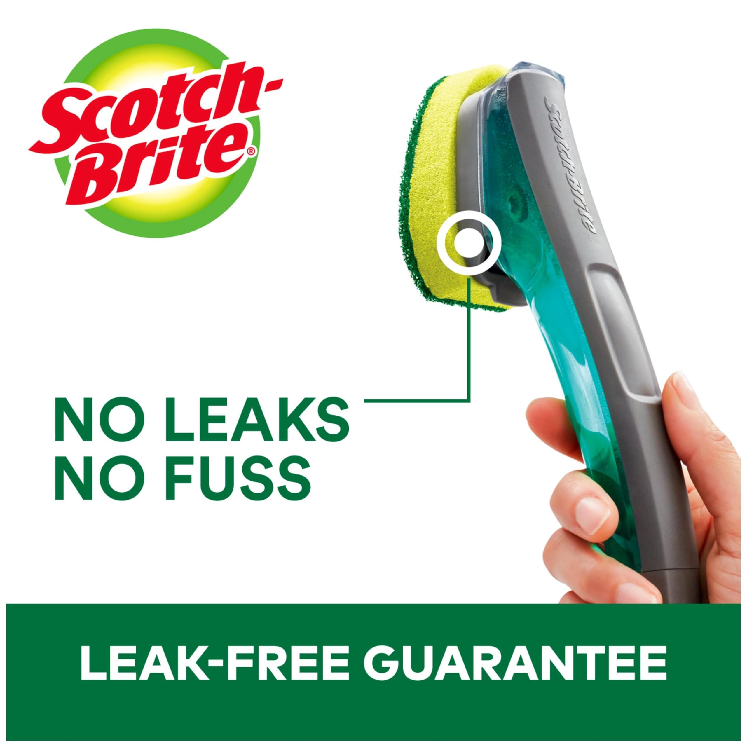 Scotch-Brite Scotch-Brite Heavy Duty Advanced Soap Control Dishwand, Control Soap with A Button, Keep Your Hands Out of Dirty Water, Long Lasting and Reusable (Pack of 2)