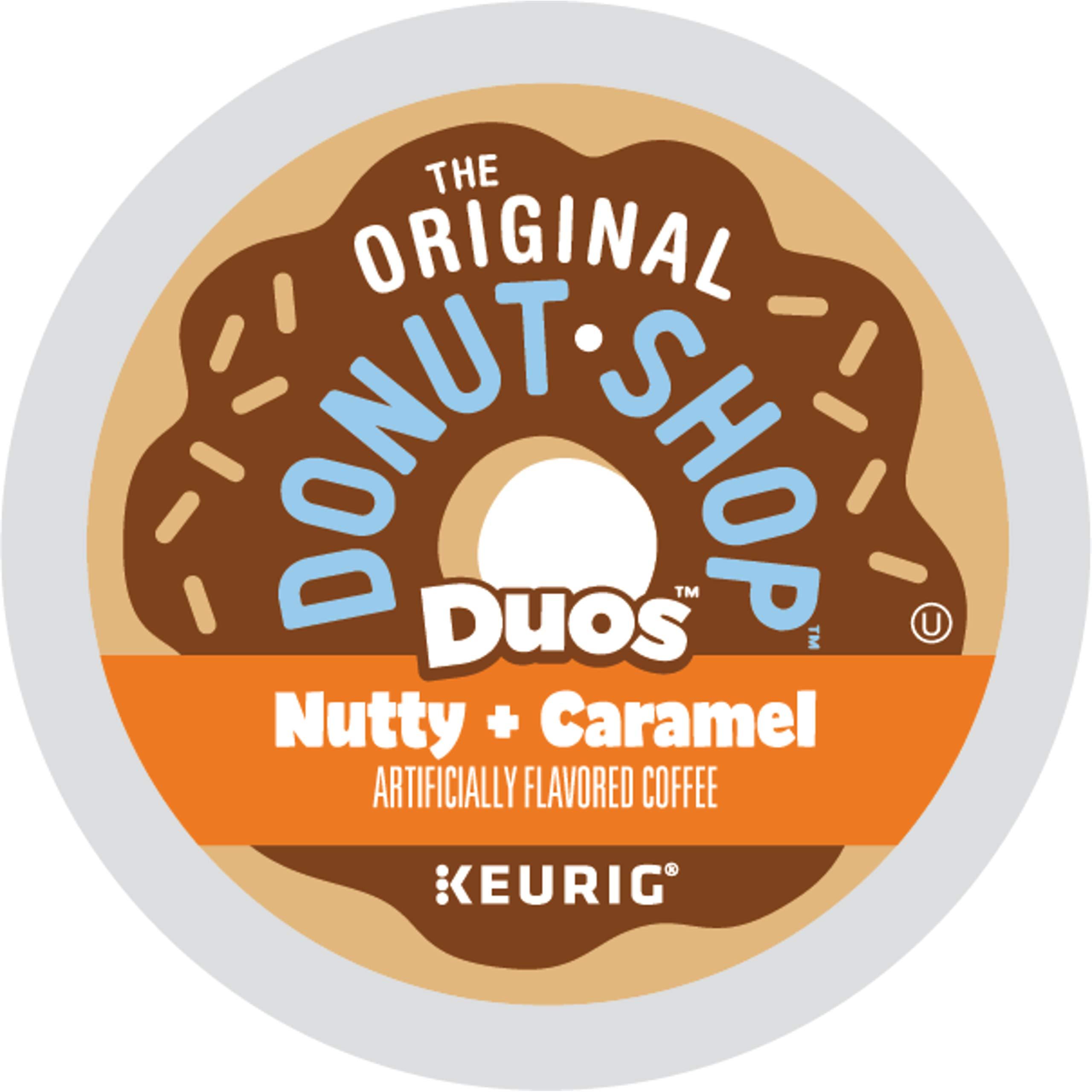 The Original Donut Shop The Original Donut Shop Duos Nutty + Caramel Keurig Single-Serve K-Cup Pods, Light Roast Coffee, 72 Count