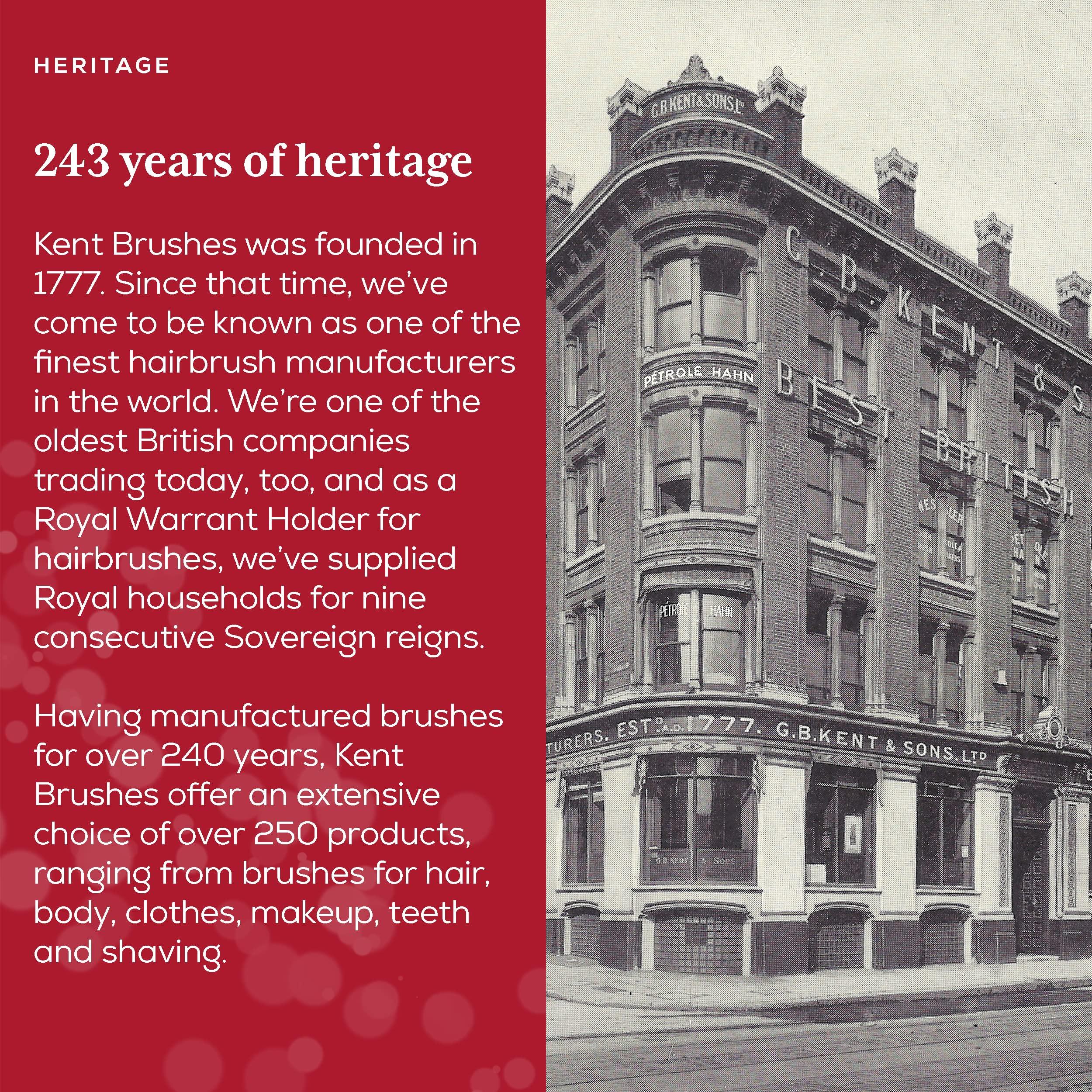 KENT Kent CC20 Double Sided Cherrywood Clothes Brush and Lint Remover, Firm Side for Dust and Dirt, Soft Side for Gentle Brushing for Keeping Fabrics Free from Fibres, Fluff and Pet Hair, Made in England