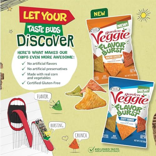Sensible Portions Sensible Portions Garden Veggie Flavor Burst Tortilla Chips, Nacho, 6 Oz (Pack of 6)