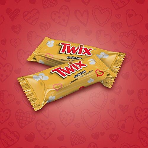 Twix Twix Valentine\'s Caramel Minis Size Chocolate Cookie Bar Candy 10.43-Ounce Bag, 10.43 ounce
