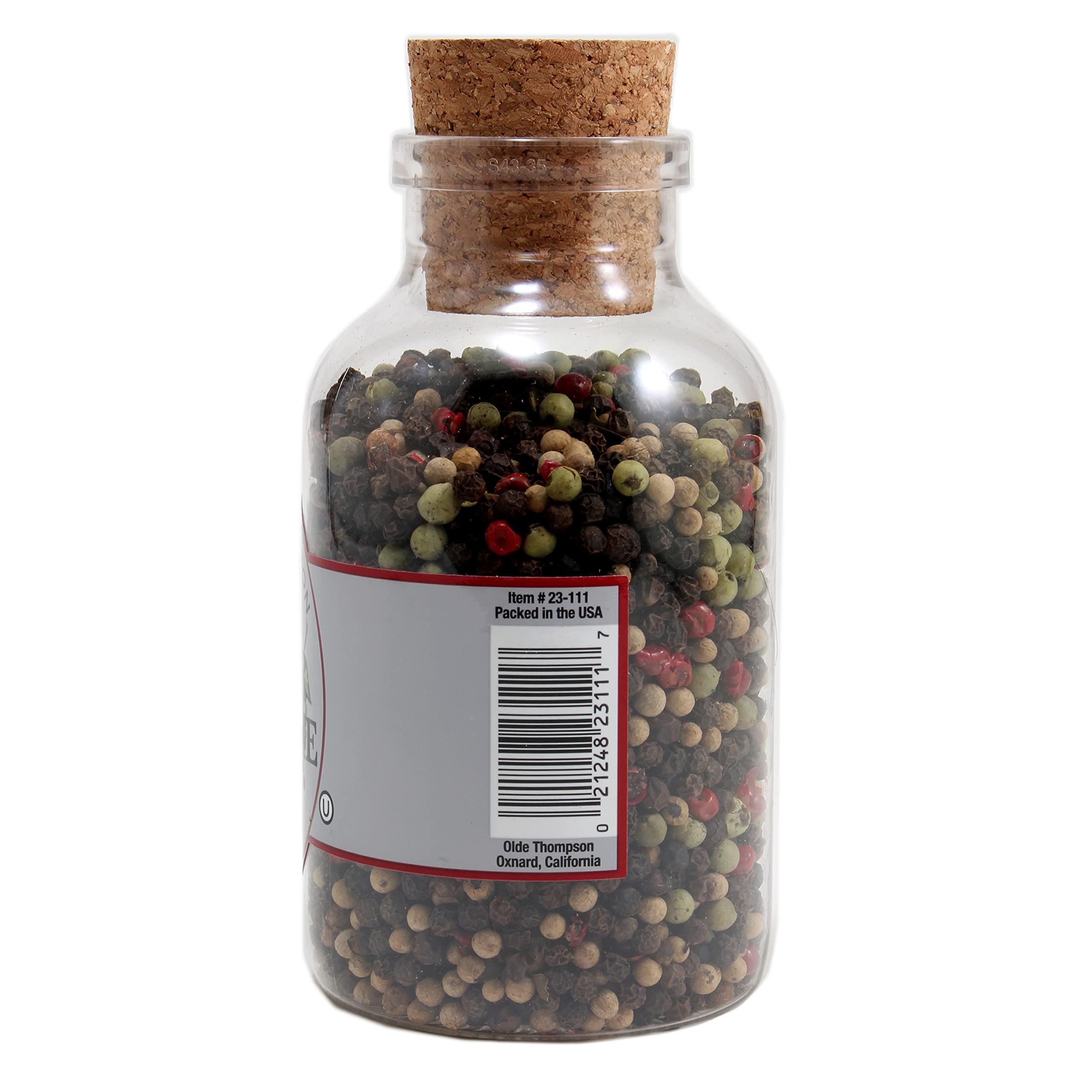 OLDE THOMPSON SINCE 1944 Olde Thompson Pepper Supreme, Whole Pepper Blend with White, Black, Pink, and Green Peppercorns, Refill for Pepper Grinders, 5.8 Ounce