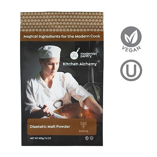 Modernist Pantry Diastatic Barley Malt Powder ? Vegan ? OU Kosher Certified - 400g/14oz