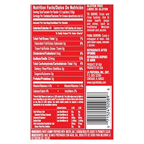 LA PREFERIDA La Preferida White Hominy, 29-Ounce (Pack of 12)