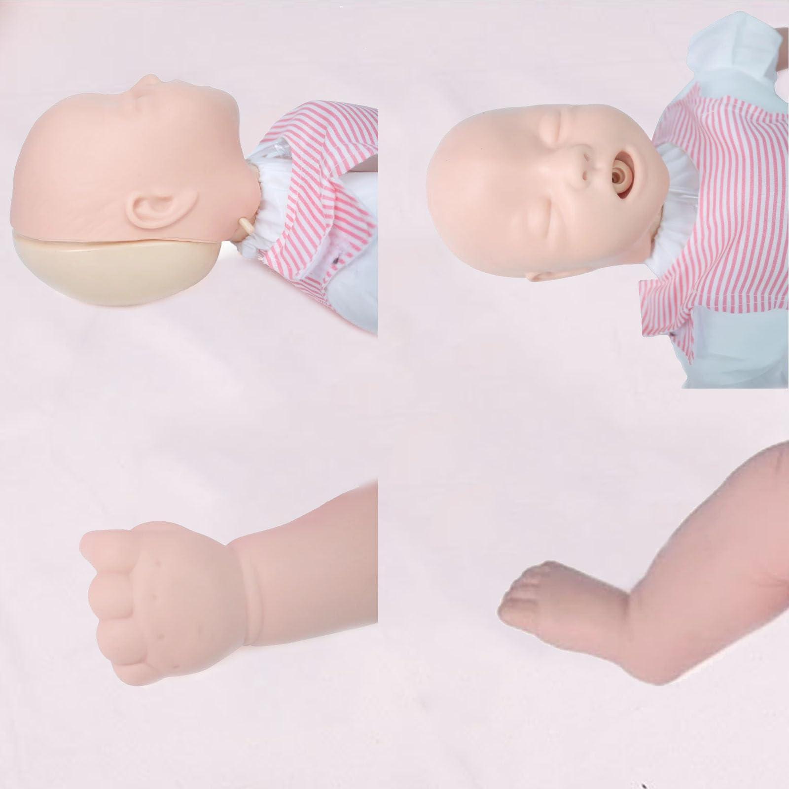 SUZLAZYR SUZLAZYR Infant CPR Manikin Infant Infarct Simulator Infant Airway Obstruction Training Dummy CPR Choking Mannequin for Medical First Aid Teaching