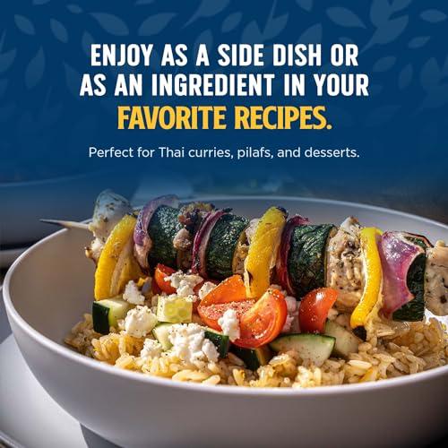 Lundberg Lundberg Organic Jasmine Rice, Long Grain Brown Rice - Non-Sticky, Fluffy Aromatic Rice, Organically Grown in California, Pantry Staples, 32 Oz