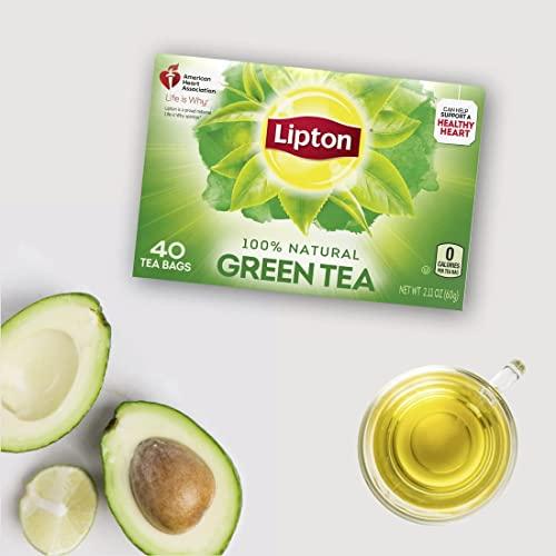 Lipton Lipton Green Tea Bags, Unsweetened Iced or Hot Tea Bags, 240 Total Tea Bags (40ct - Pack of 6)