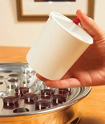 Needzo Religious Gifts White Plastic Push Button Communion Cup Filler Church Supplies, Fills Up to 25 Cups