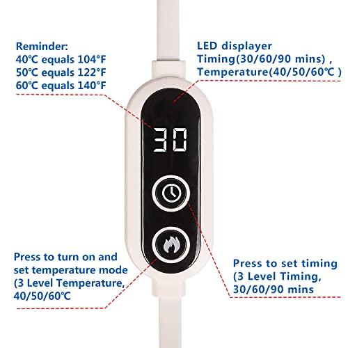 SYPVRY Heated Eye Mask with Bluetooth Headphones SYPVRY Wireless Sleep Eye Mask Headphones for Sleeping with Temperature & Timer Control, Warm Eye Compress USB Heated Mask for Dry Eyes Style, Black