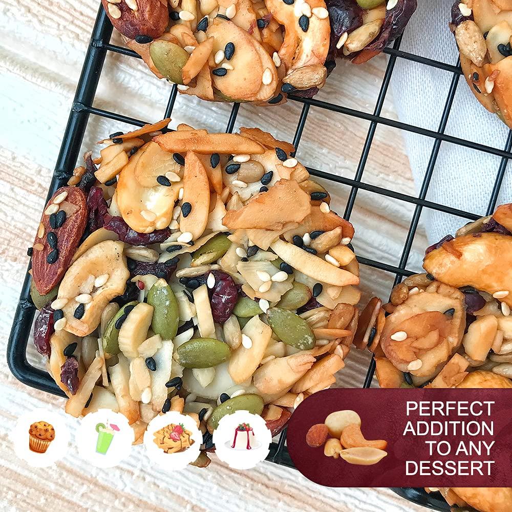 We Got Nuts Raw Deluxe Unsalted Mixed Nuts- Premium Quality Kosher Mixed Nuts Snack by We Got Nuts- Natural Rich Flavor Cashews, Walnuts, Almonds, Pecans, Macadamia Nuts & More- Packed in A Resealable Bag- 3 lbs