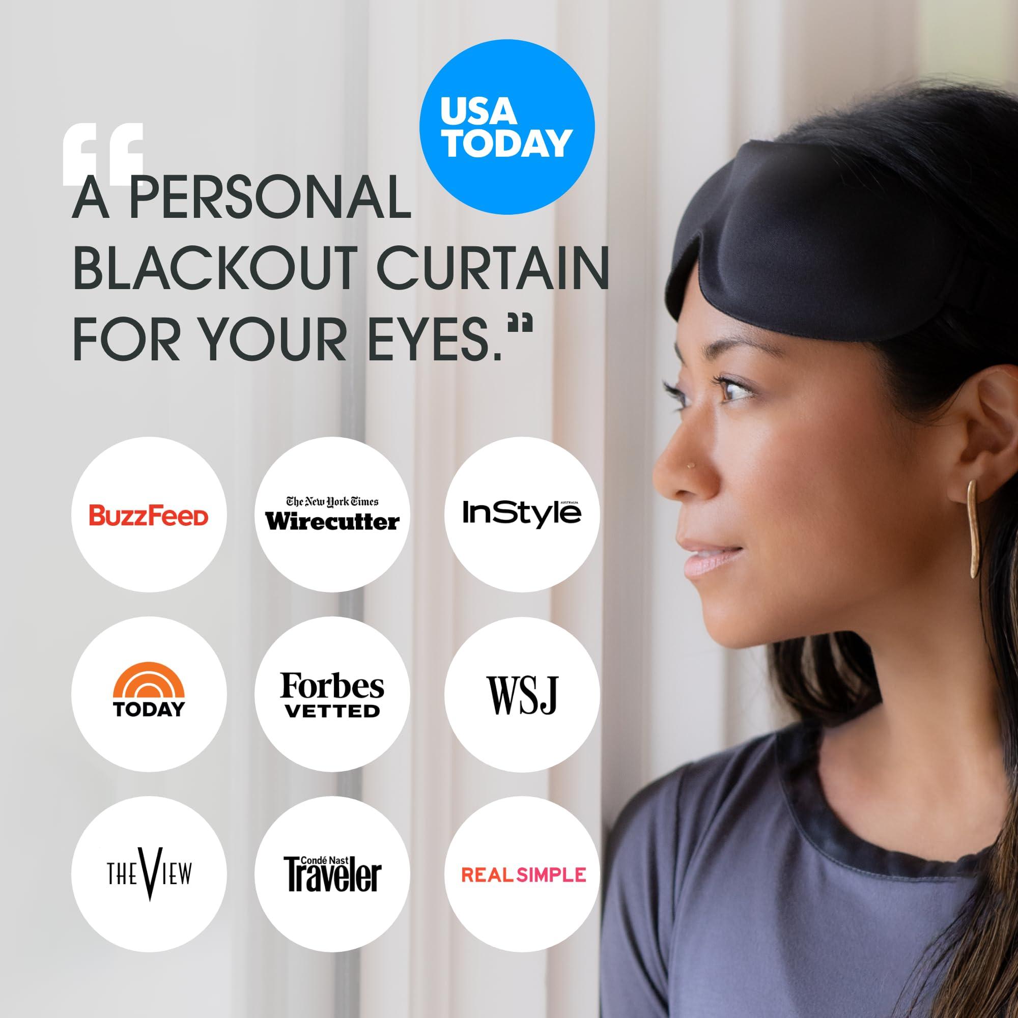 Nidra Nidra Small Medium Sleep Mask for Women & Men, Blackout Blindfold Eye Mask, Deep Rest, 3D Comfort Contoured for Side Sleepers, Lightweight & Soft, Light Blocking for Travel, Yoga, Sleeping, Purple