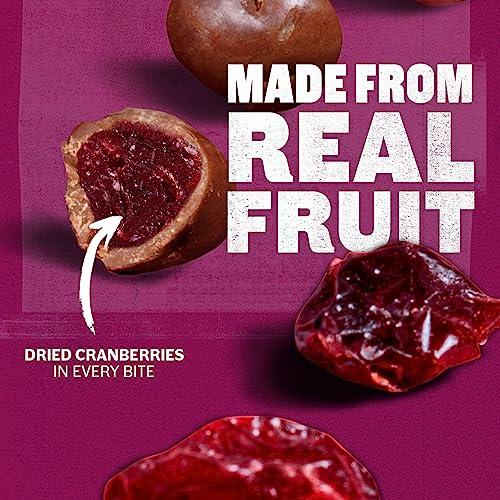 Ocean Spray Ocean Spray HERSHEYS Milk Chocolate Dipped Cranberry Bites, Chocolate Covered Dried Cranberries, 5 Oz Pouch (Pack of 12)