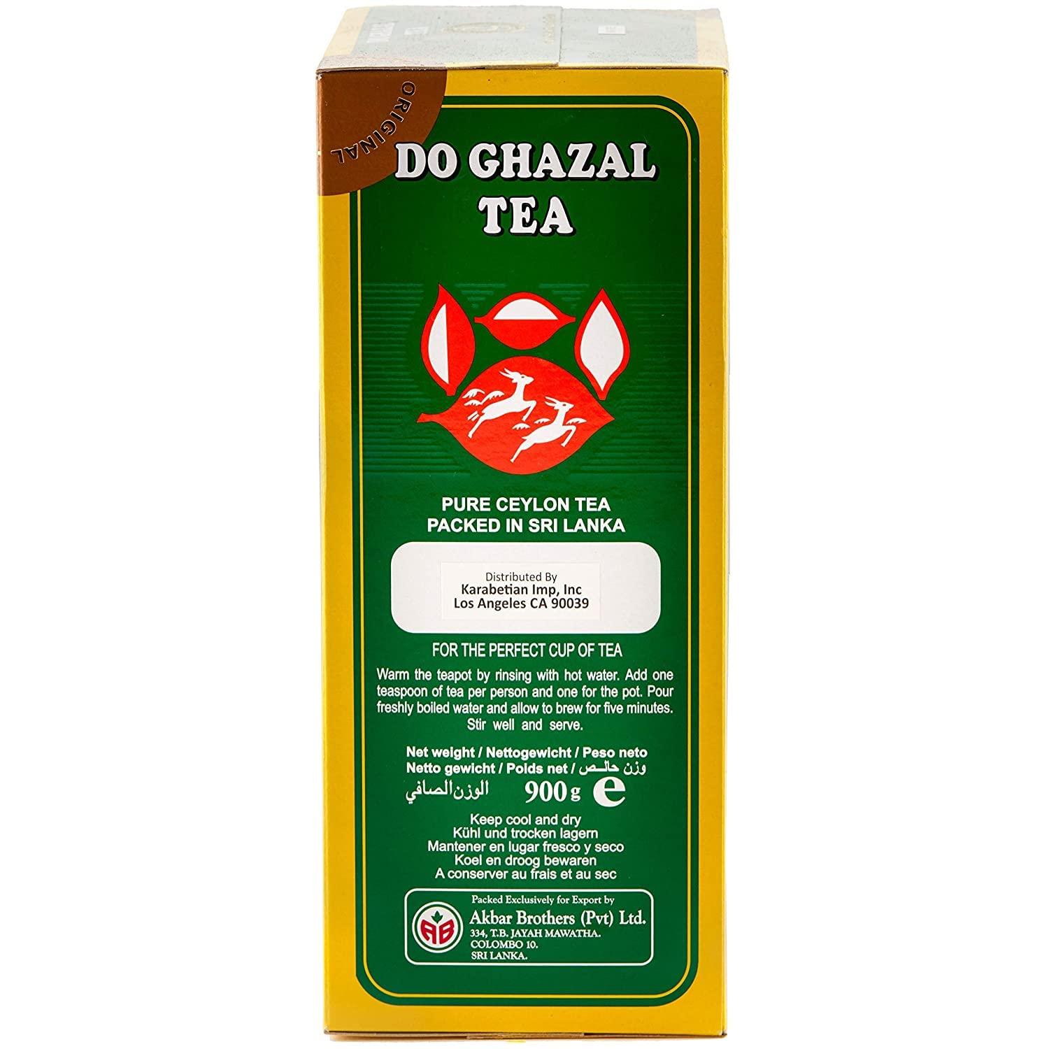 Do Ghazal Do Ghazal Tea Pure Ceylon Kalami Long Leaf Tea 900g - 31.74oz Box