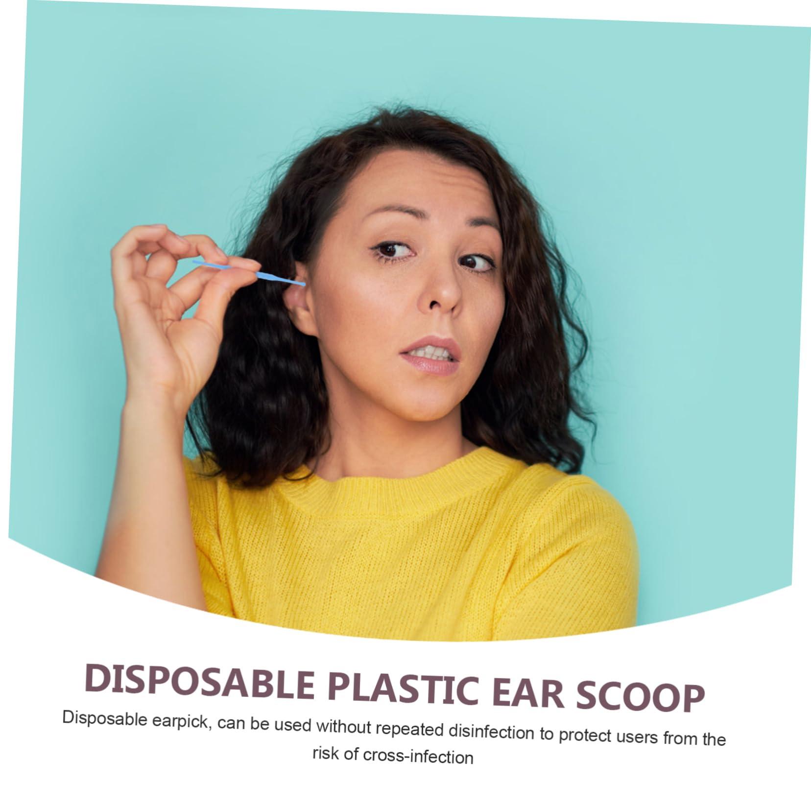 DOITOOL 30pcs Ear Pick Plastic Ear Cleaner Ear Stick Ear Wax Picker Ear Cleaning Kit Earwax Removal Picks Nose Piercing Kit Ear Brush Electric Tool Plastic Earpick Baby Portable Metal