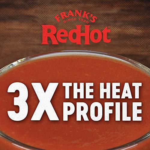 Frank's RedHot Frank's RedHot Xtra Hot Cayenne Pepper Hot Sauce, 1 gal (Pack of 4) - Four Gallon Containers of Extra Hot Cayenne Pepper Hot Sauce with 3x the Heat, Best for Wings, Pizza, Sides, Snacks, Bar Bites and