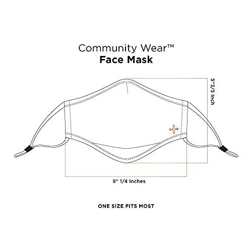 Tommie Copper Tommie Copper Community Wear Face Masks I Double Lined, Copper Infused, Ear Straps & Nose Wire, Face Covering (Pack of 2)
