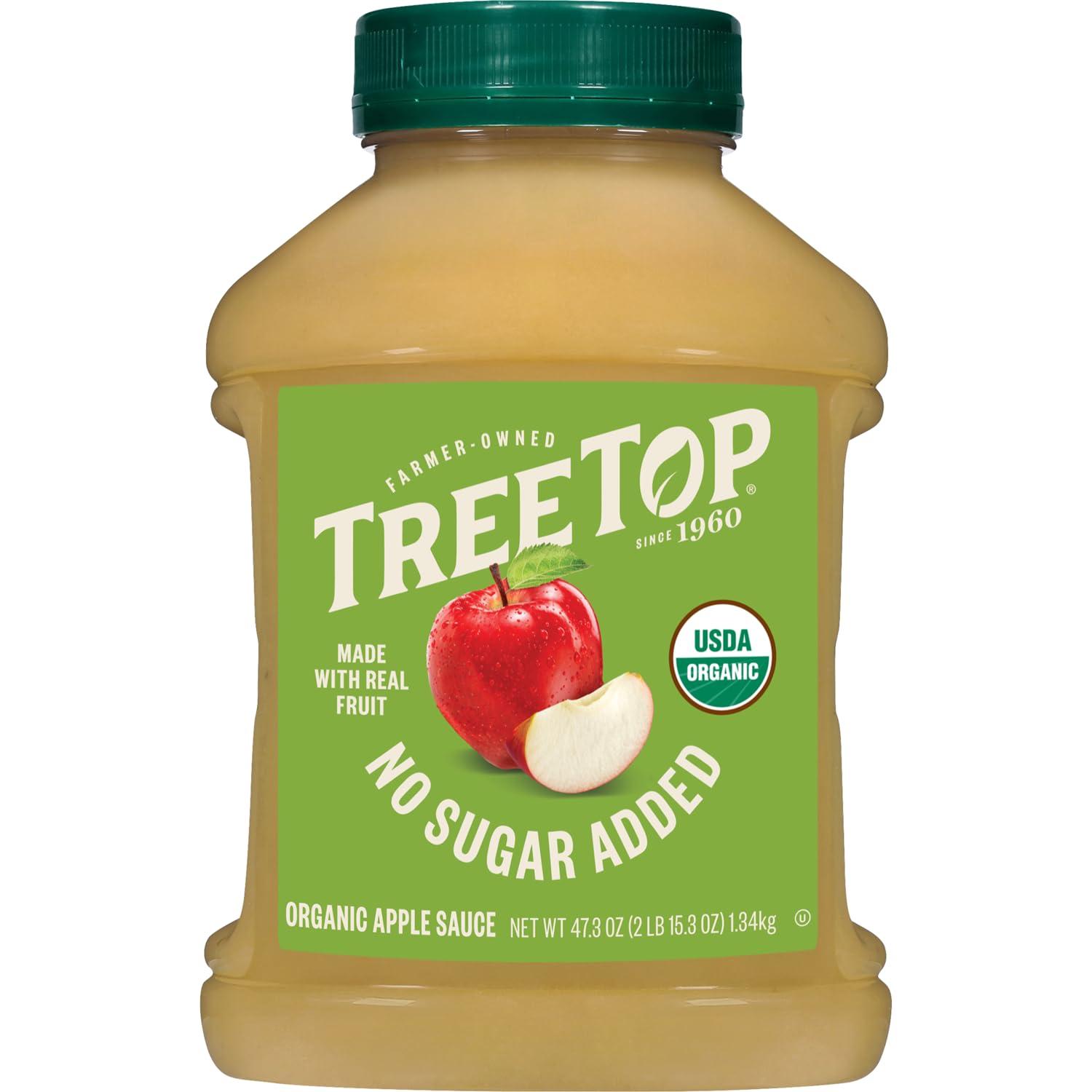 Tree Top Tree Top No Sugar Added Apple Sauce, 47.3 Oz (Pack of 8)