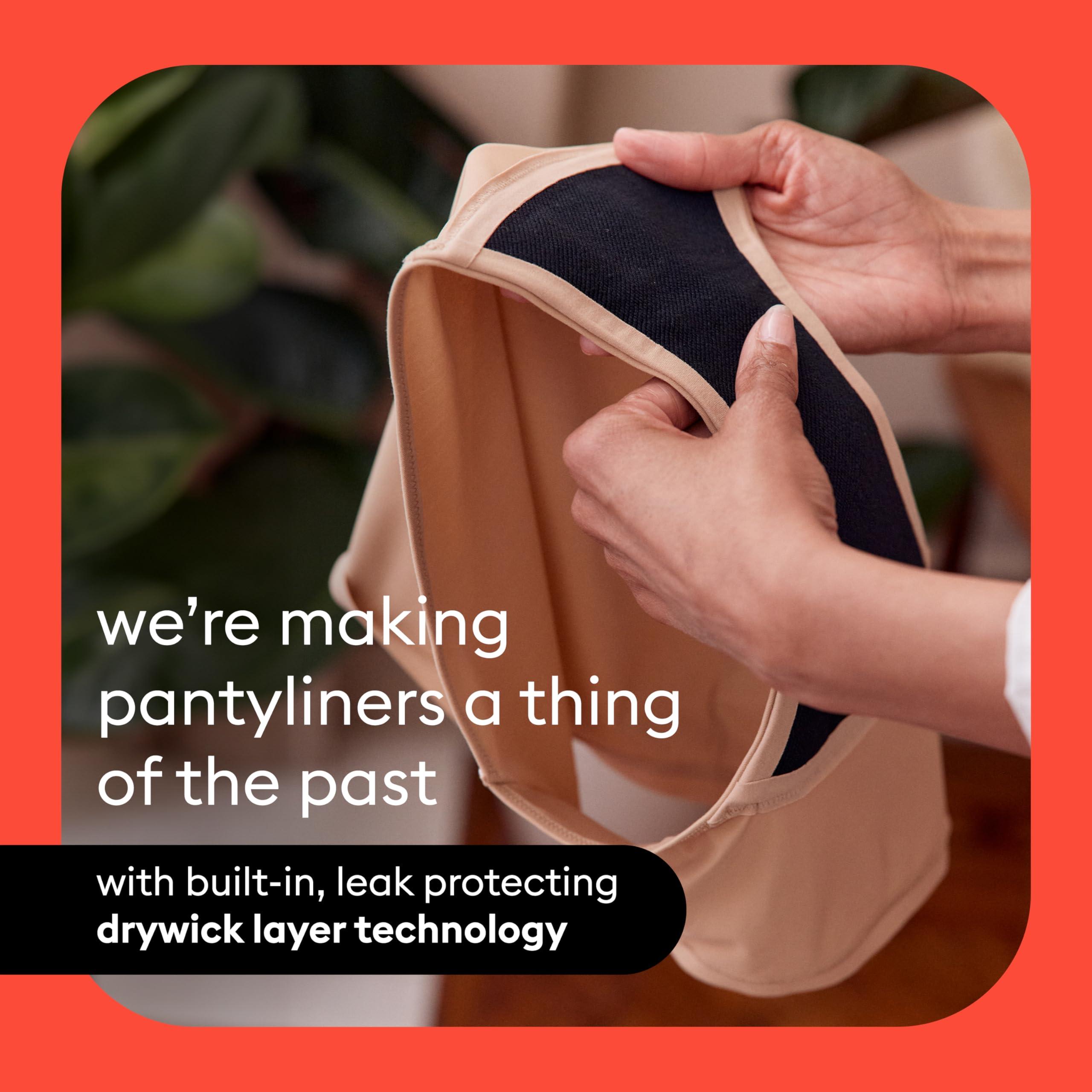 Thinx For All Leaks Thinx For All Leaks Hi-Waist Underwear, Holds up to 100ml or 6tbps or 1/4 Cup Worth of Liquid, Light Absorbency Incontinence Underwear for Women, FSA HSA Approved Feminine Care, BlackBerry, M