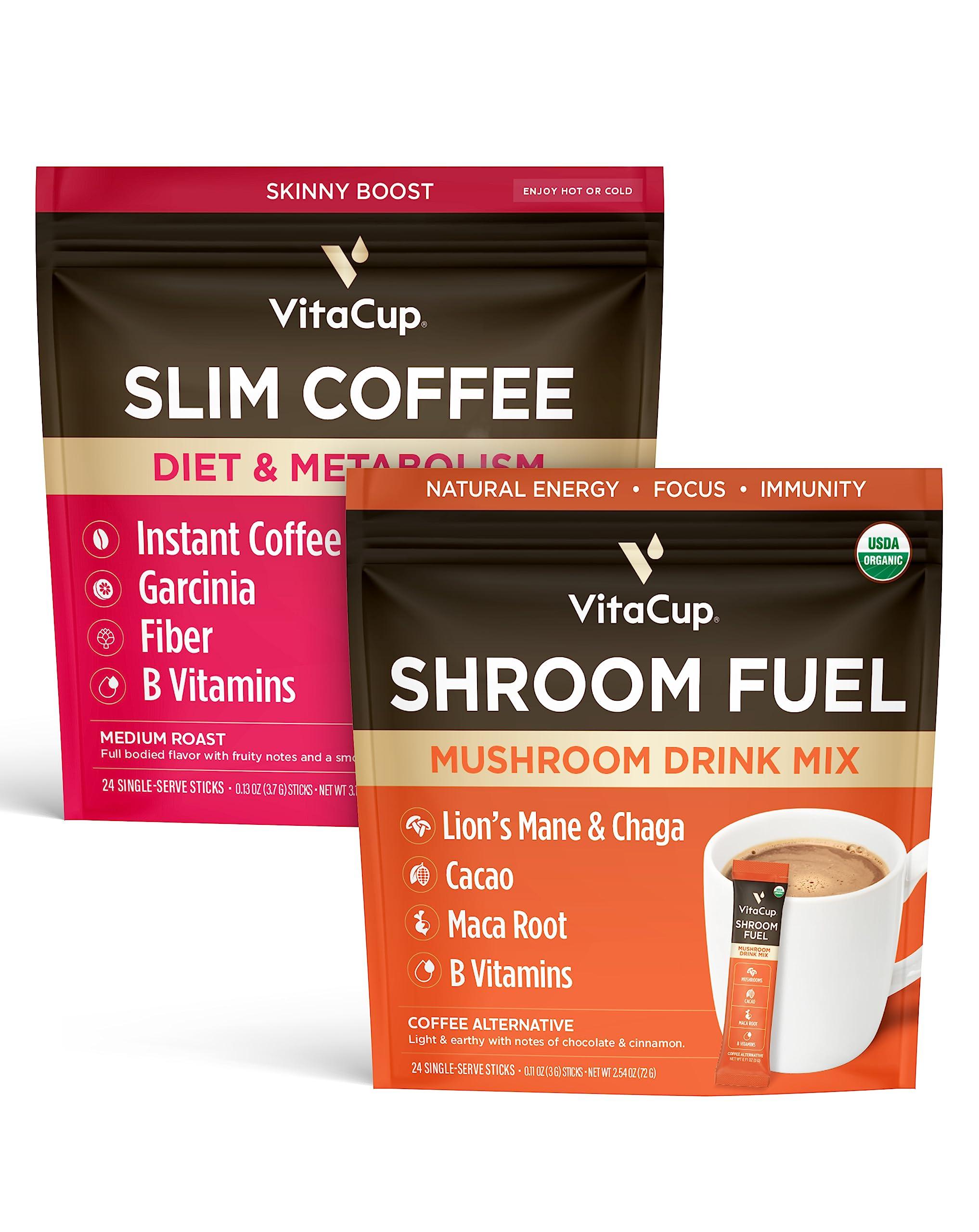 VitaCup VitaCup Instant Packets, Slim 24ct & Shroom Fuel 24ct