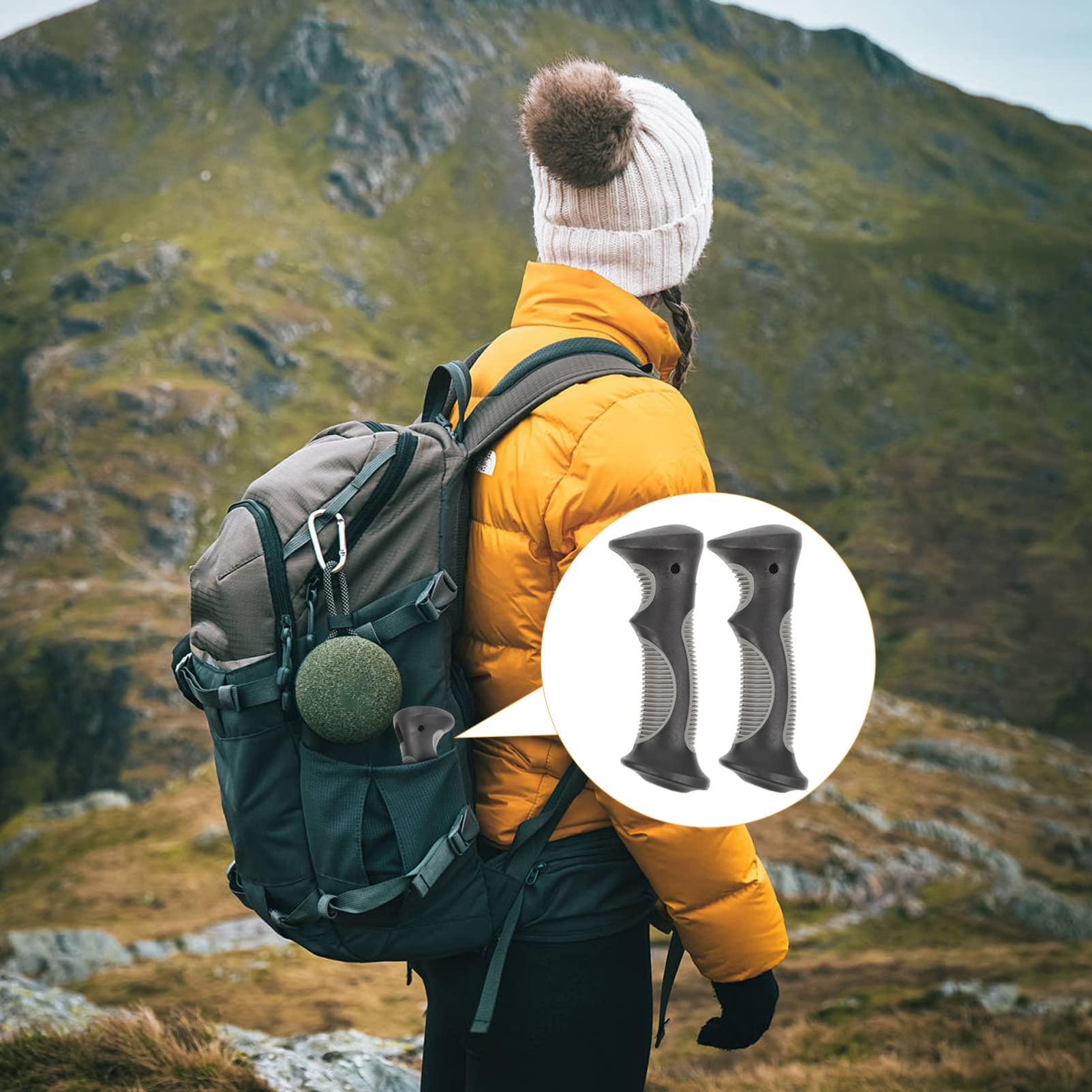 BESPORTBLE BESPORTBLE Trekking Pole Tips Replacement 2pcs Plastic Feet Hiking Pole Protectors Feet Walking Sticks Shock Absorbing Handle for Walking Sticks Tips Accessories