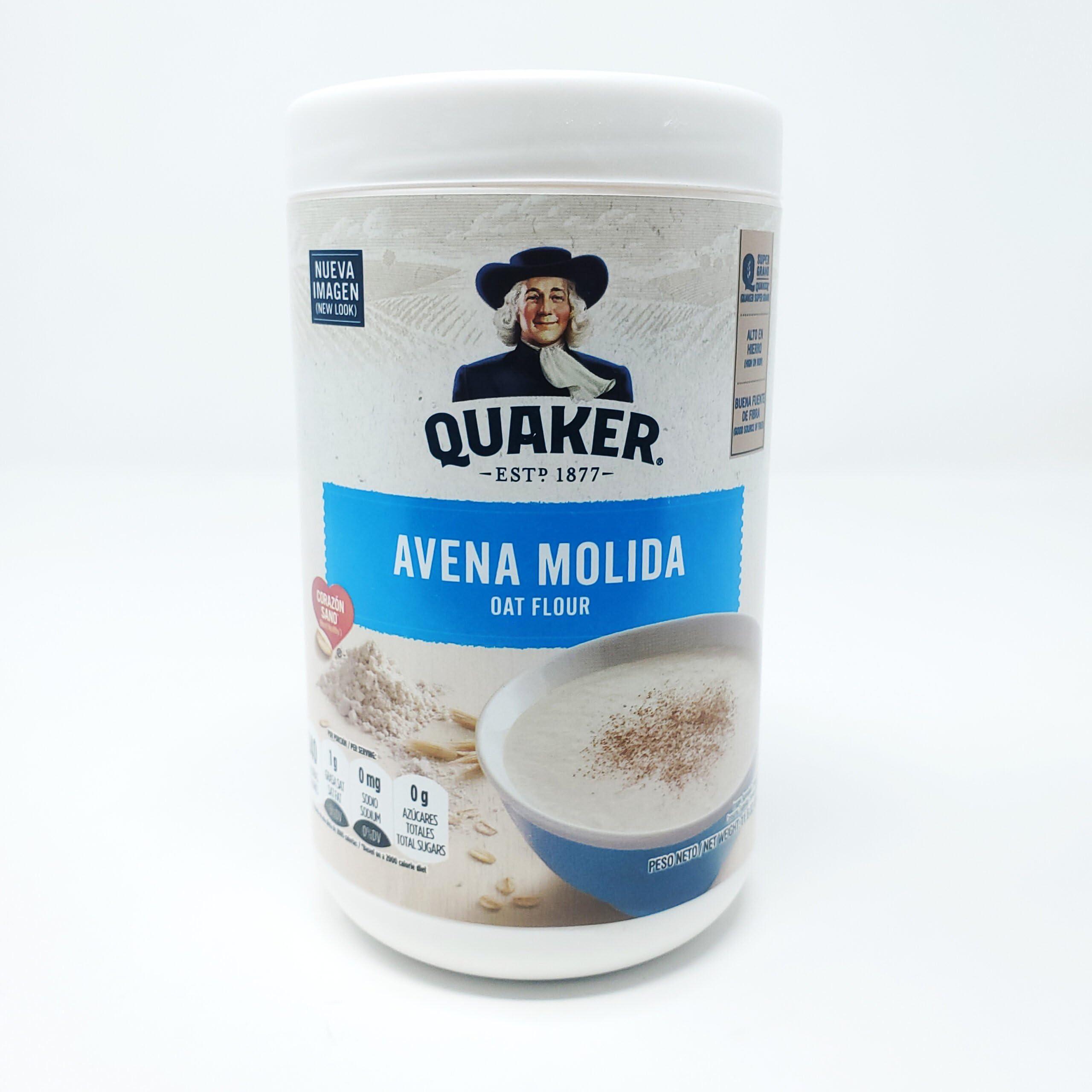 Quaker Quaker Oat Flour With Iron, 11.6 Oz, Avena Molida (813508) (Packaging may vary)