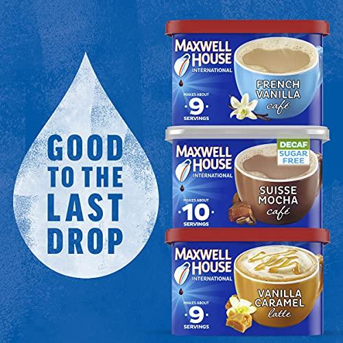 MAXWELL HOUSE Maxwell House International French Vanilla Caf Instant Coffee (8.4 oz Canister)