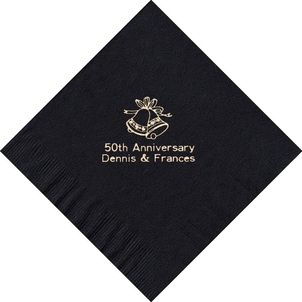 Party Favors Plus 100 Printed Personalized Beverage Cocktail Party Napkins