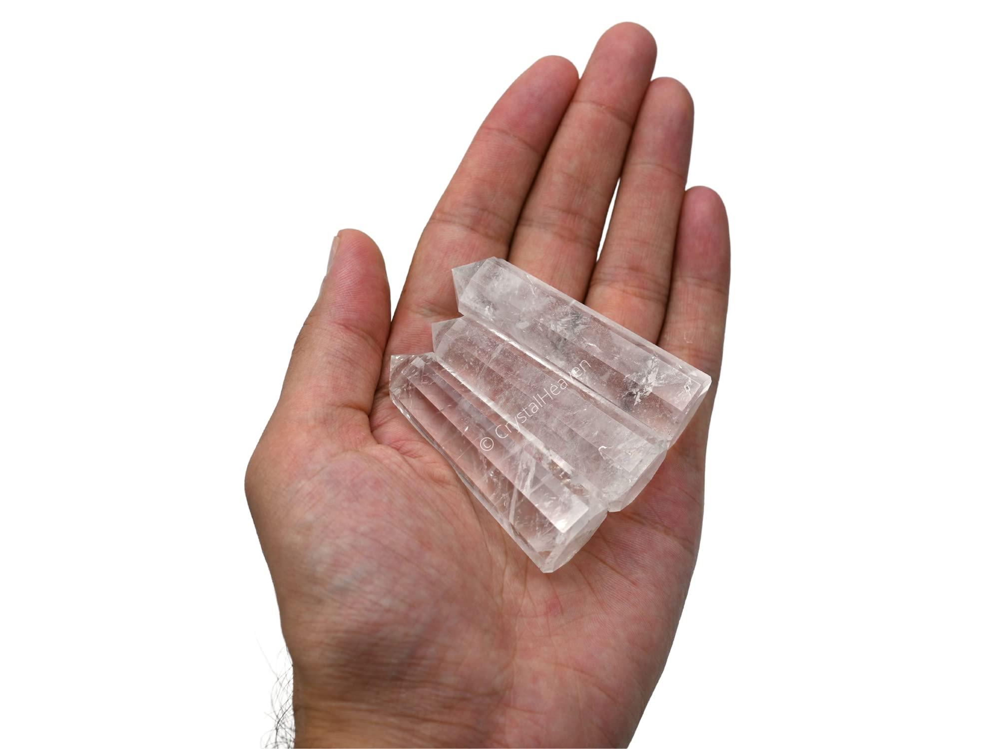 Generic Aashita Creations Clear Quartz Crystal Tower Obelisk Point for Chakra, Healing and Balancing - AAA Grade Original Certified Gemstone Agate for Reiki Meditation Yoga Spiritual (2-3 Inches)