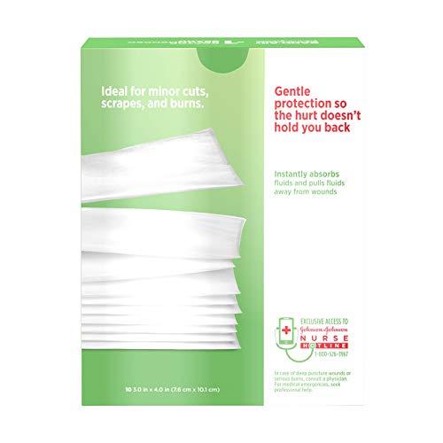 Band-Aid Band-Aid Brand Adhesive Bandages, Large Hurt-Free Non-Stick Pads, 3-Inch x 4-Inch Pads, 10 Count, 3 Pack