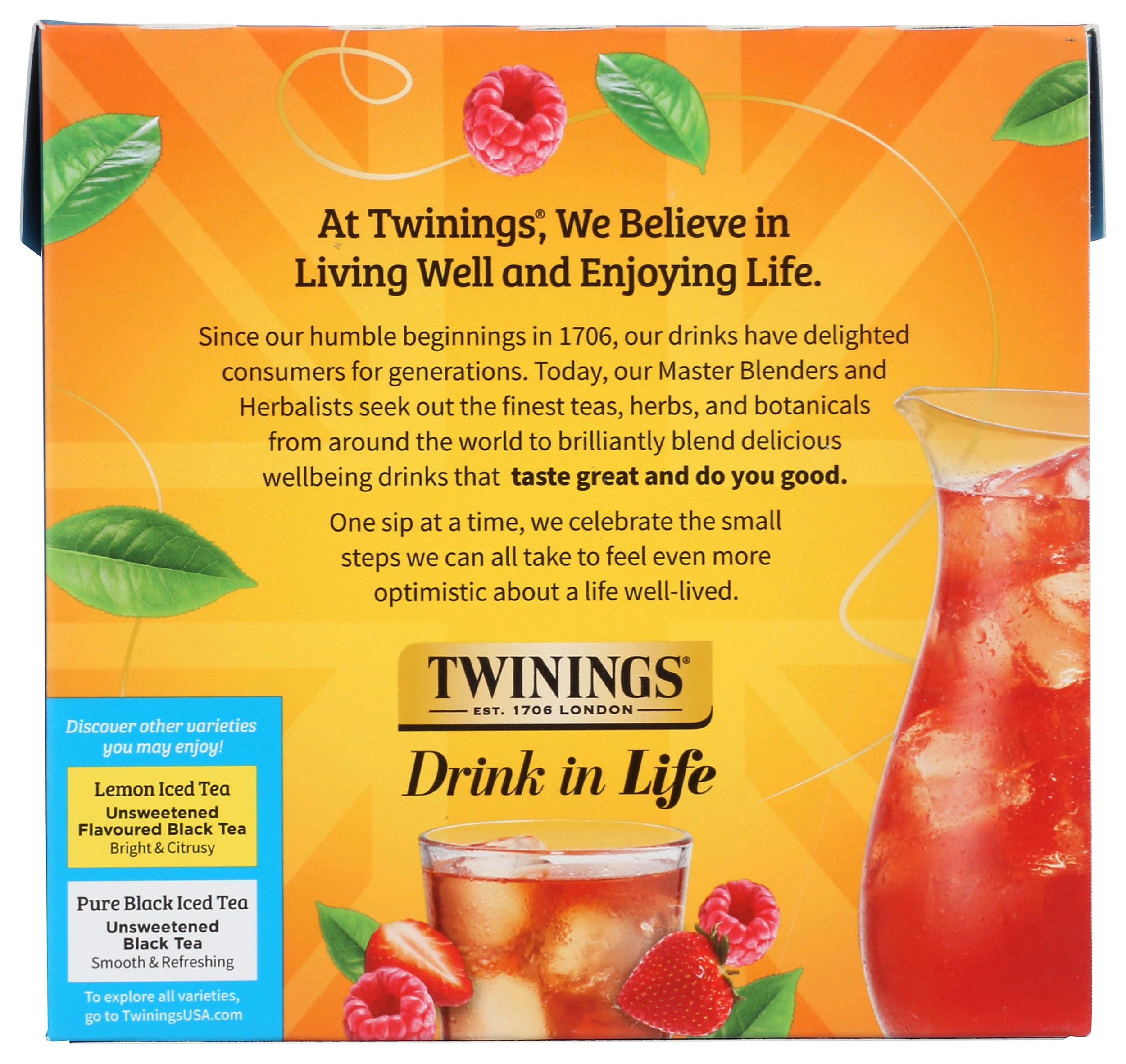 Twinings Twinings Strawberry & Raspberry Herbal Iced Tea Bags, 72 CT